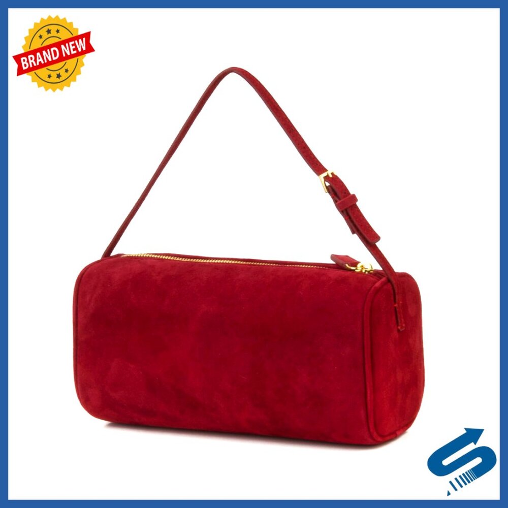 Premium Suede Leather Crossbody Hobo Bag Adjustable Strap Minimal Chic Style